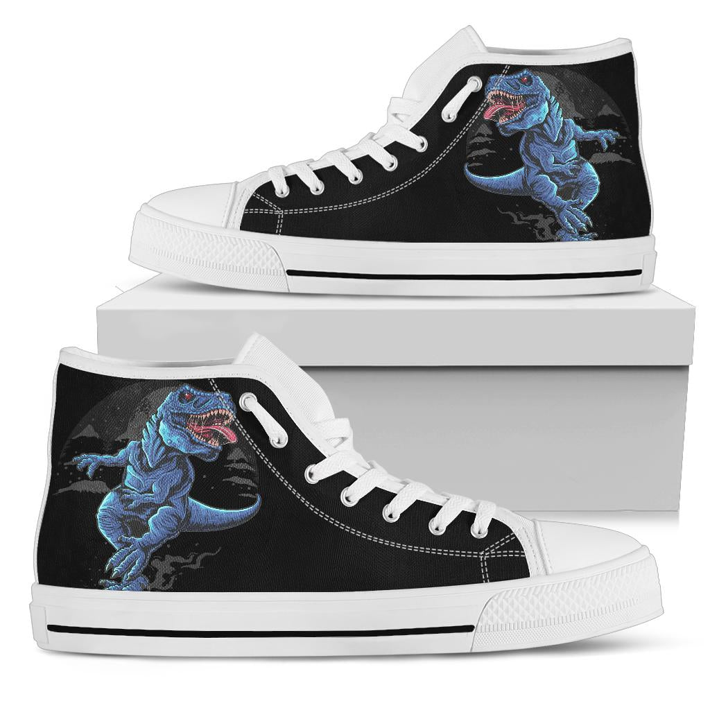 T-Rex Snow Adult Dinosaur High Top Shoes Jurassic Apparel