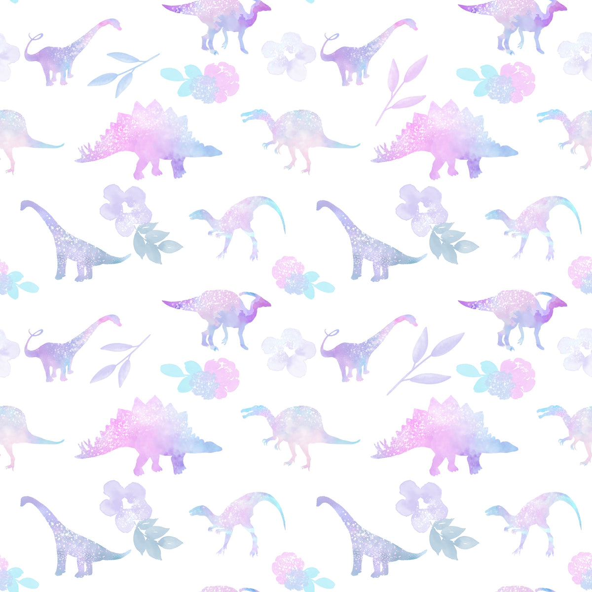 Purple Watercolor Dinos - Women&#39;s Dinosaur Dress