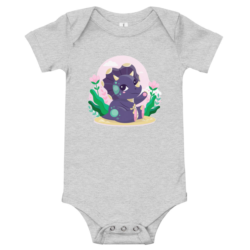 Baby Triceratops - Baby Dinosaur Bodysuit