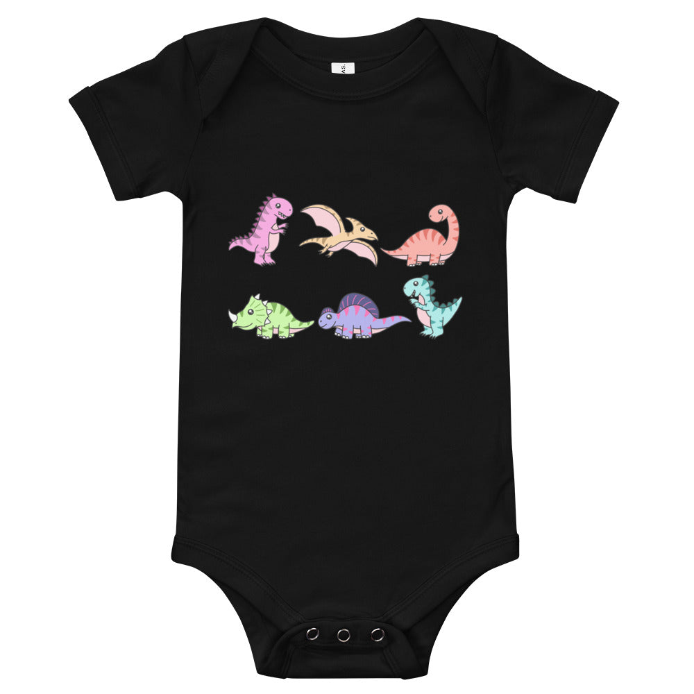 Cute Dino Friends - Baby Dinosaur Bodysuit