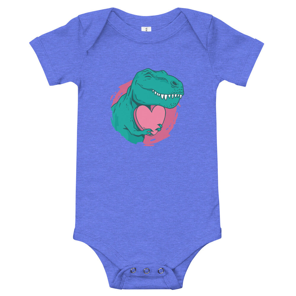 T-Rex Love - Baby Girl Dinosaur Bodysuit