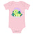 Green Baby Triceratops - Baby Dinosaur Bodysuit