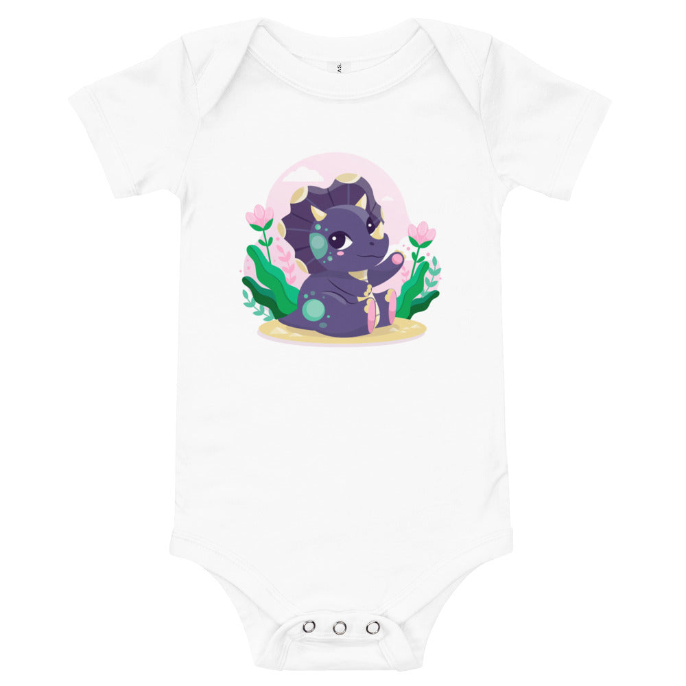 Baby Triceratops - Baby Dinosaur Bodysuit