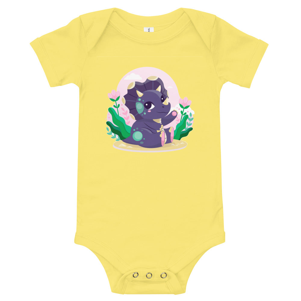 Baby Triceratops - Baby Dinosaur Bodysuit