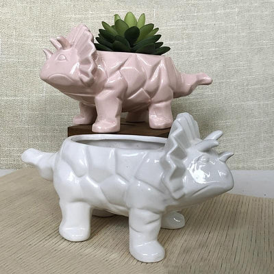 Ceramic Dinosaur Flower Pots