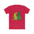 Red Christmas dinosaur t-shirt depicting a sad t-rex trying to figure out how to place the star on top of the Christmas tree with his tiny arms.