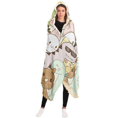 Dinosaur Blanket With Hood
