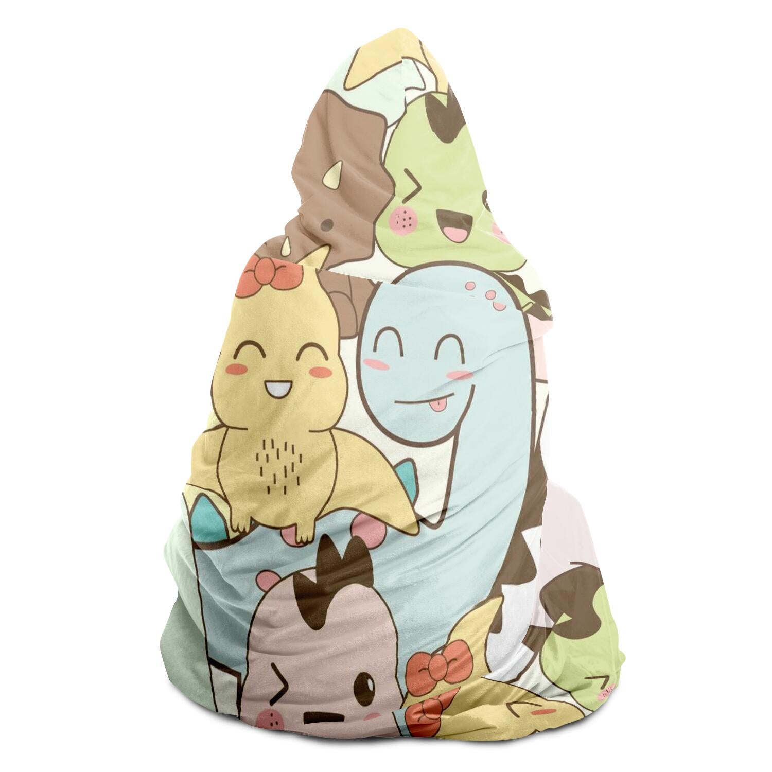 Kids Hooded Dinosaur Blanket