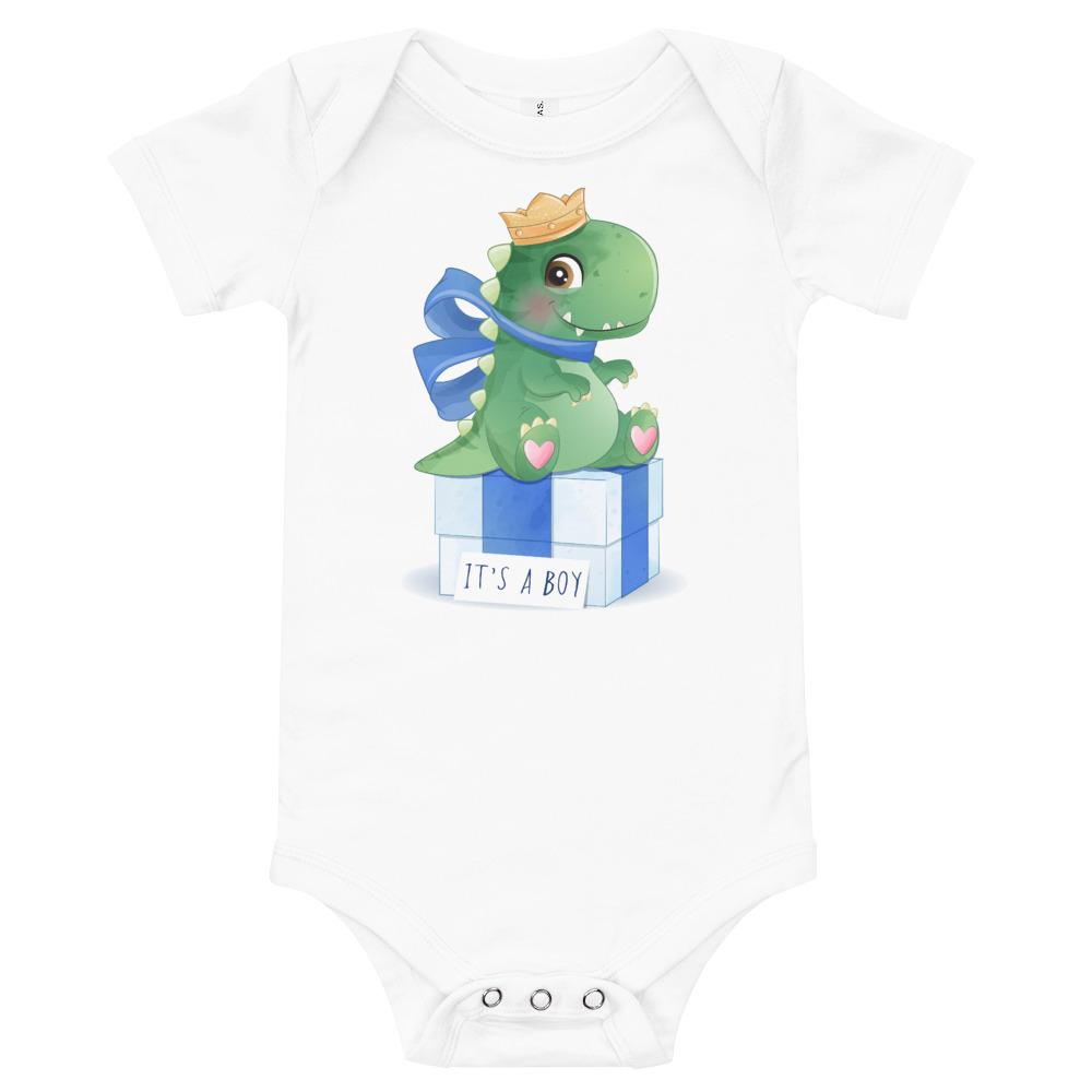 Dinosaur Baby Bodysuit - It&#39;s A Boy