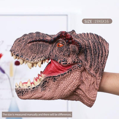 rubber dinosaur hand puppet