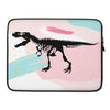 Dinosaur Laptop Bag - Pink Retro T-Rex