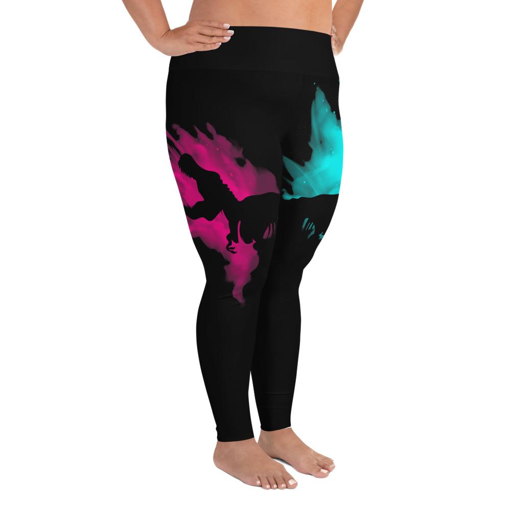 Plus Size Dinosaur Leggings