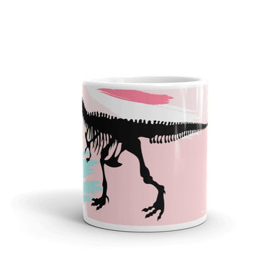 Dinosaur Mug - Pink Retro T-Rex