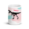 Dinosaur Mug - Pink Retro T-Rex