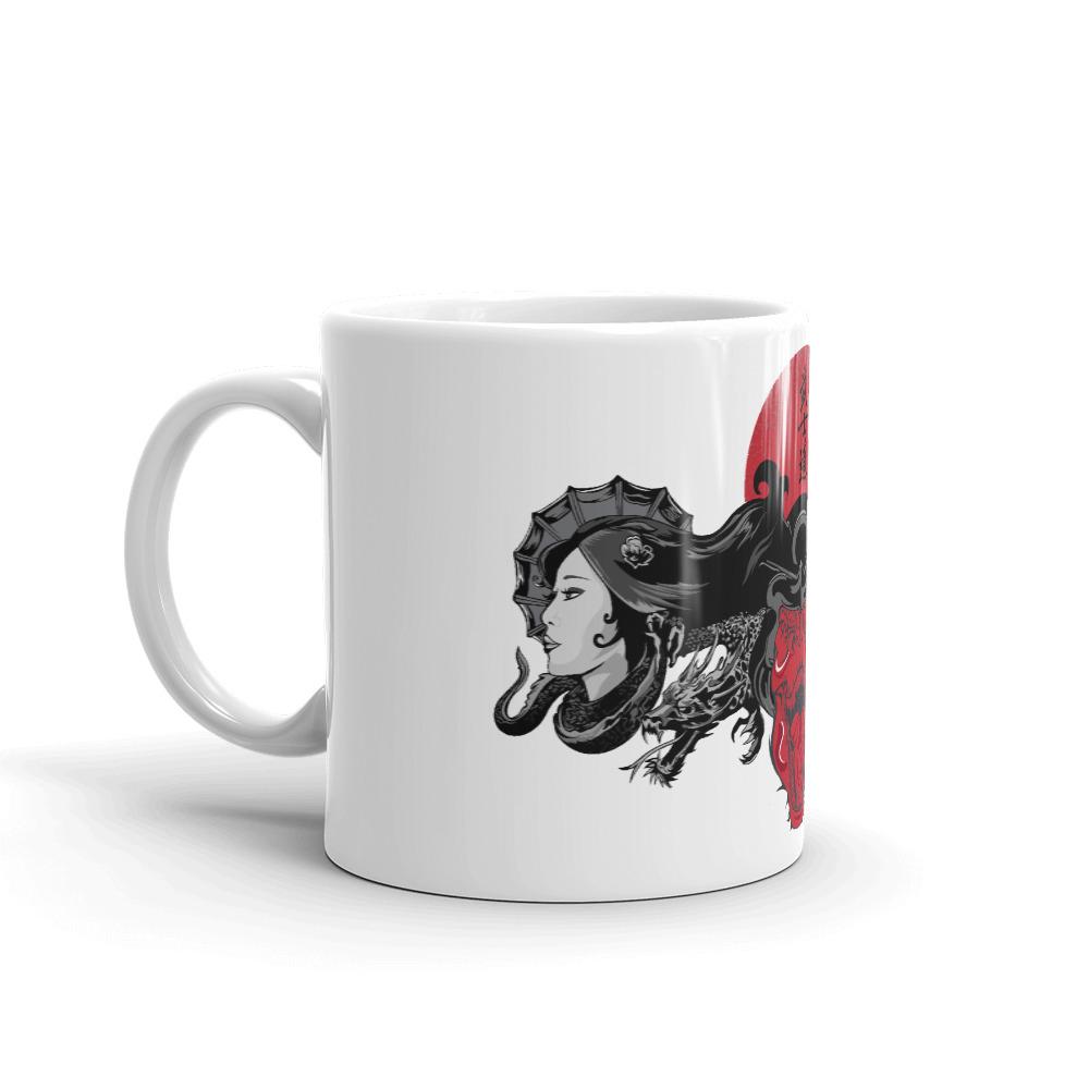 Artistic Japanese Dinosaur Mug