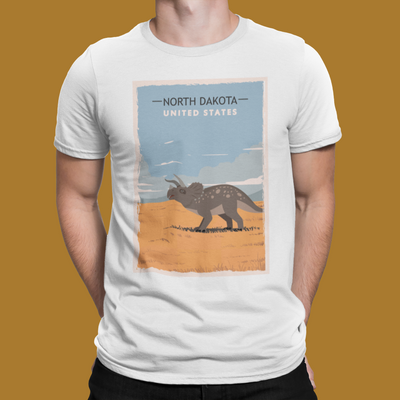 North Dakota Dinosaur Shirt