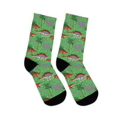 Green Adult Dinosaur Socks