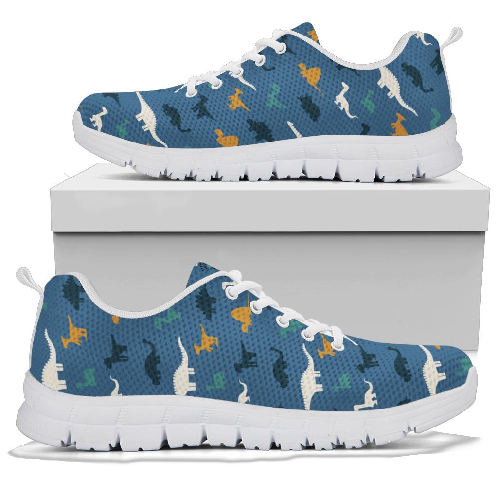 Tiny Dinos Blue - Dinosaur Sneakers