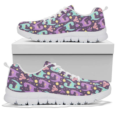 Purple Dinosaur Cactus - Girls Dinosaur Shoe