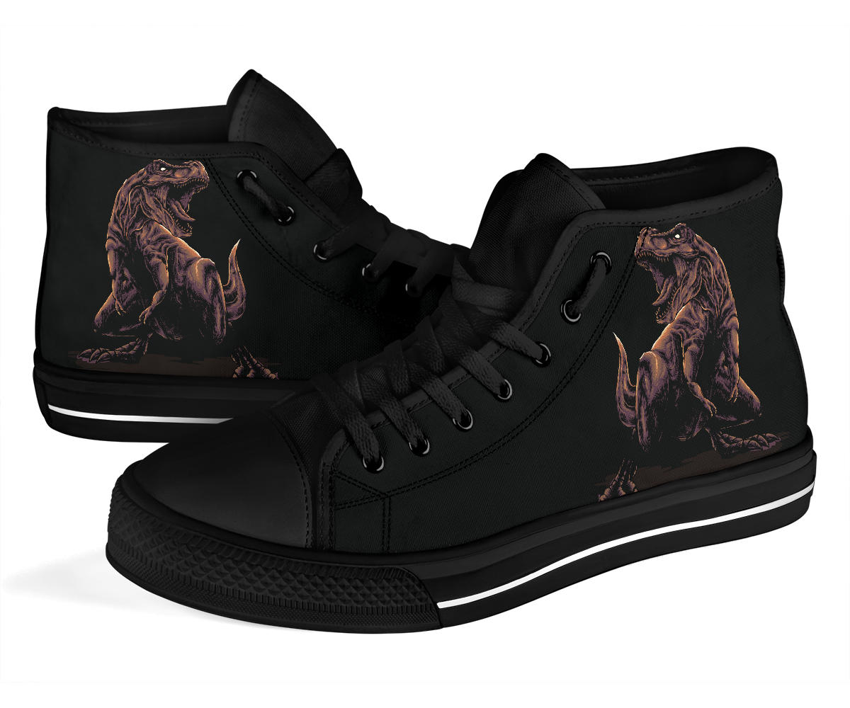 Angry Rex - Adult Dinosaur High Top Shoe