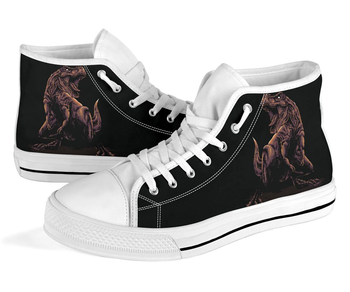 Angry Rex - Adult Dinosaur High Top Shoe