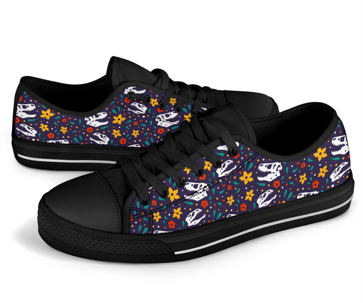 Dinosaur Low Tops Canvas Shoes