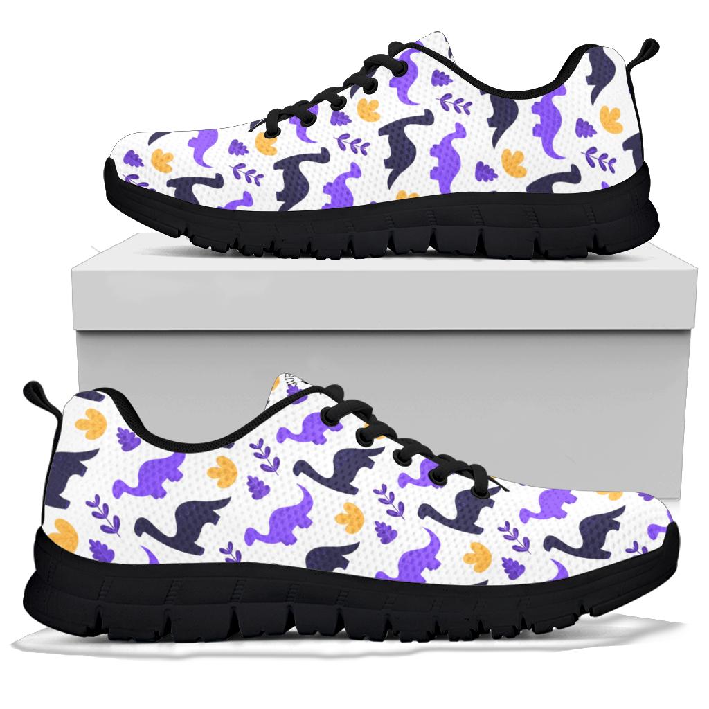 Purple Brontosaurus - Girls Dinosaur Sneaker