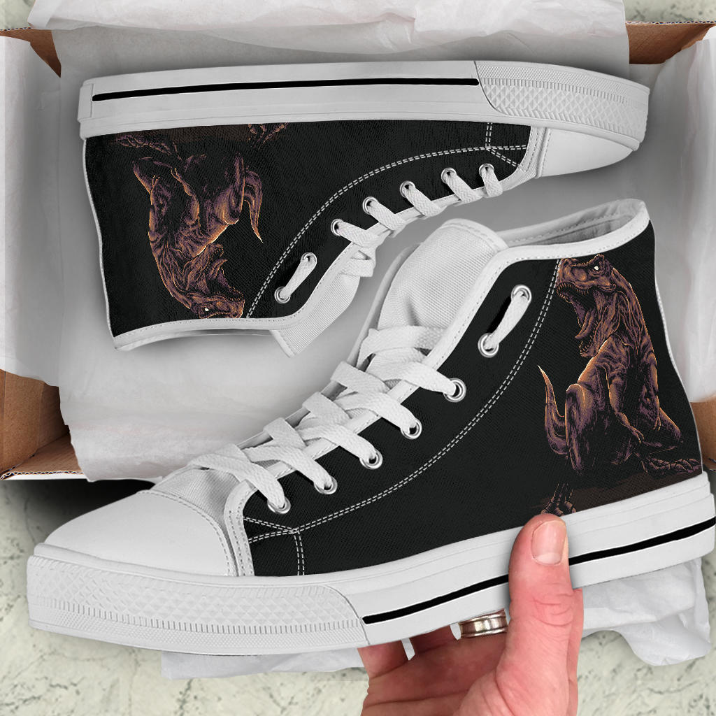 Angry Rex - Adult Dinosaur High Top Shoe