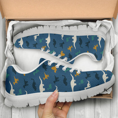Tiny Dinos Blue - Dinosaur Sneakers