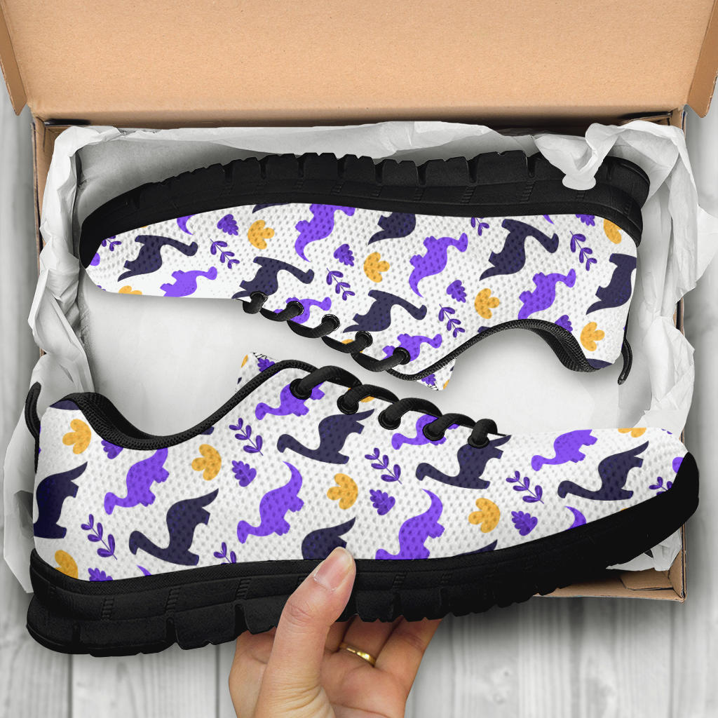 Purple Brontosaurus - Girls Dinosaur Sneaker