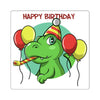 T-Rex is celebrating his and your birthday on this awesome Happy Birthday T-Rex Sticker.
