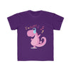 Purple Dinosaur Shirt For Girls