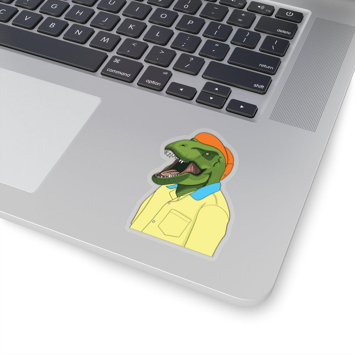 Dinosaur Sticker Of A Hipster