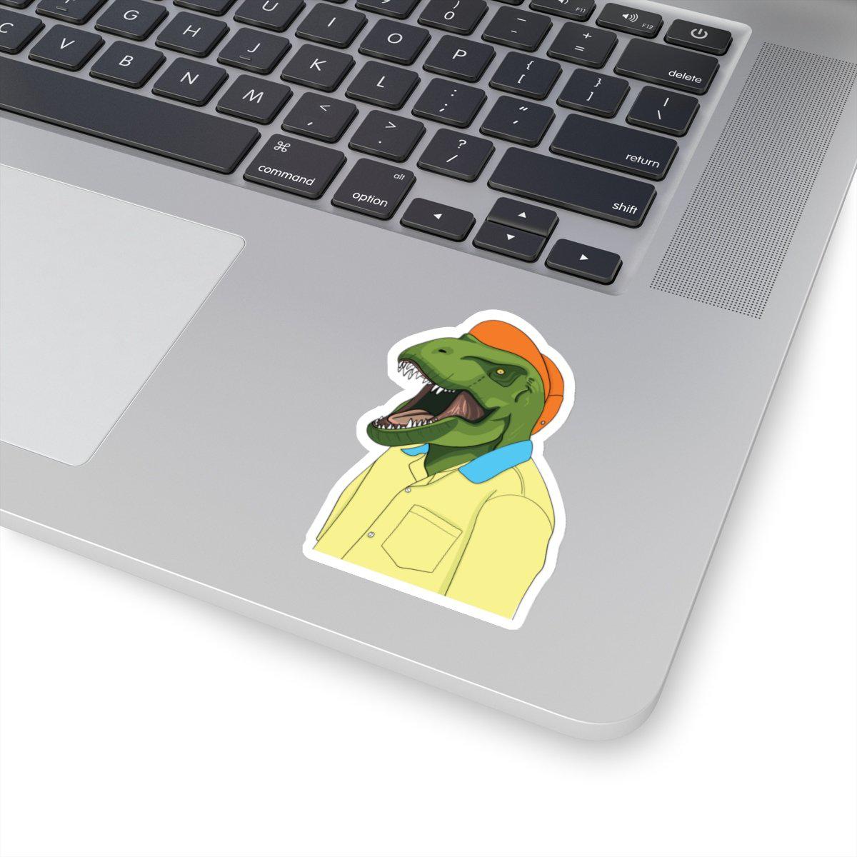 Yellow Vinyl dinosaur Sticker