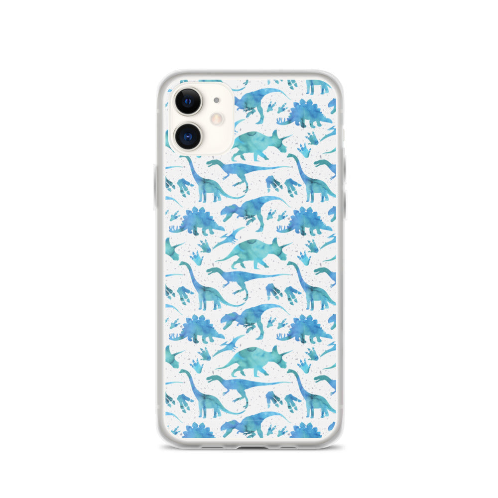 Watercolor Dinos Dinosaur iPhone Case