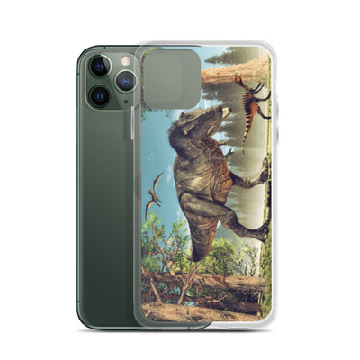 T-Rex Attack - Dinosaur iPhone Case