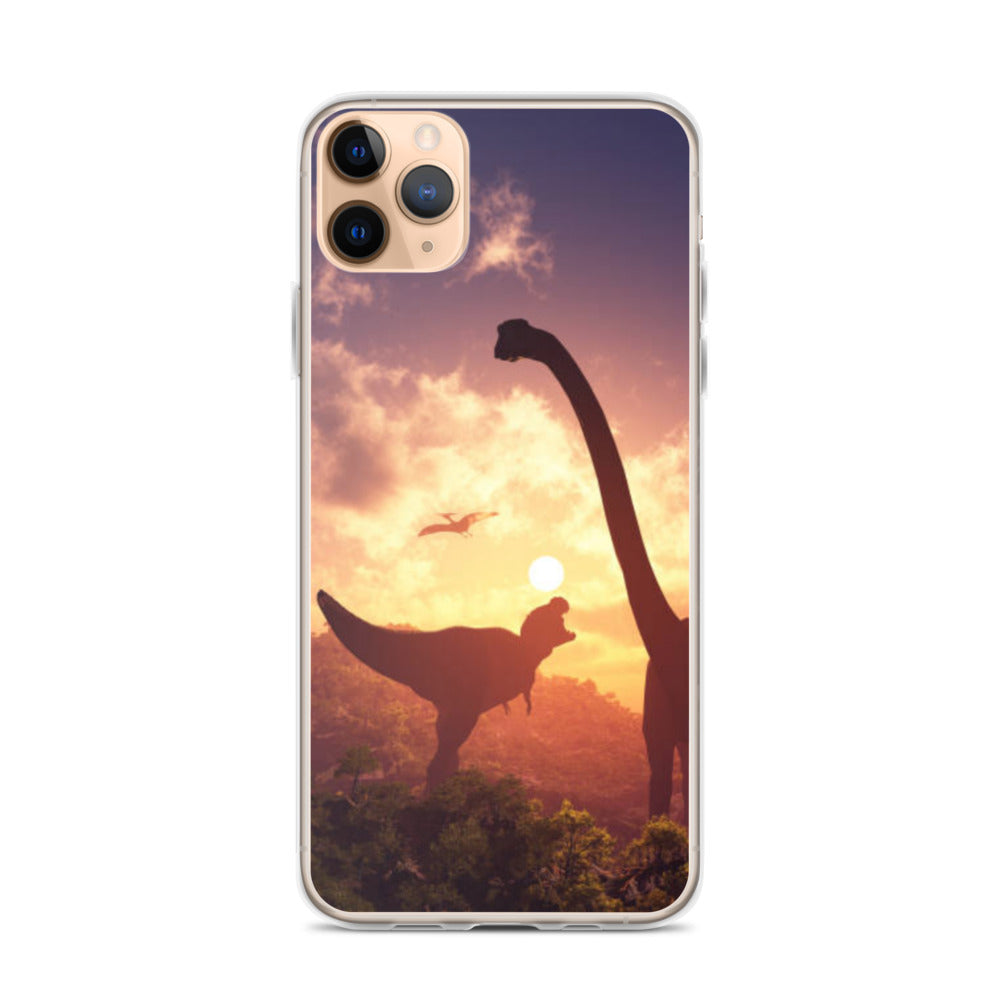 Jurassic Sunset - Dinosaur iPhone Case