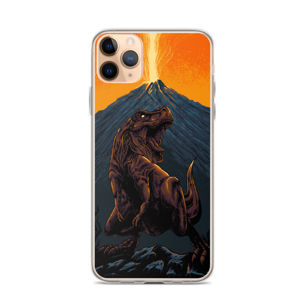 Volcanic T-Rex - Dinosaur iPhone Case