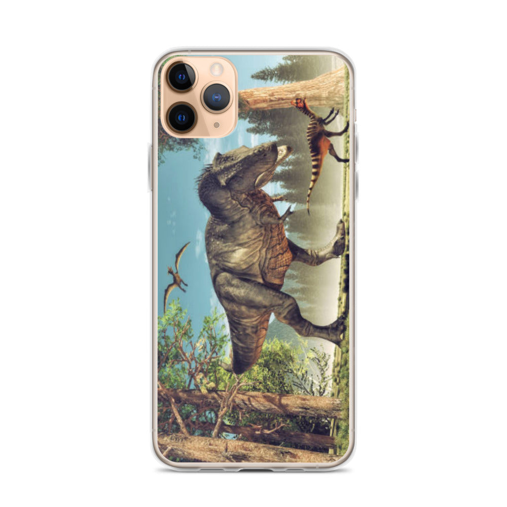 T-Rex Attack - Dinosaur iPhone Case