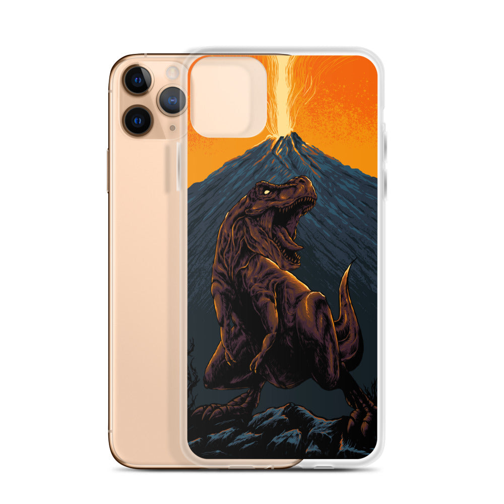 Volcanic T-Rex - Dinosaur iPhone Case