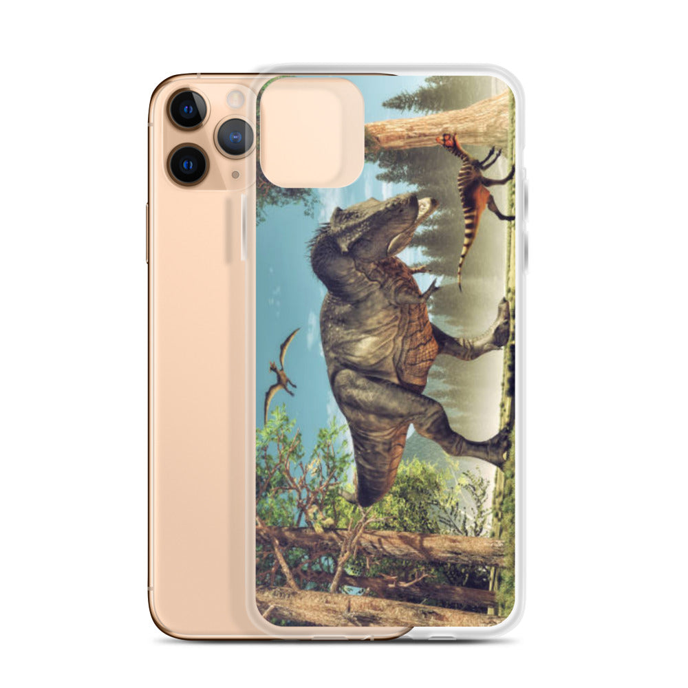 T-Rex Attack - Dinosaur iPhone Case