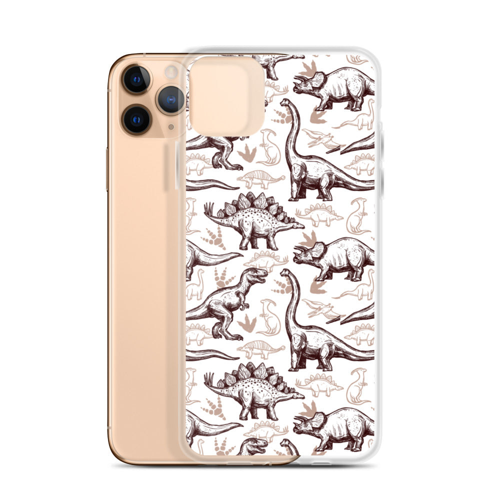 Jurassic Sketch - Dinosaur iPhone Case