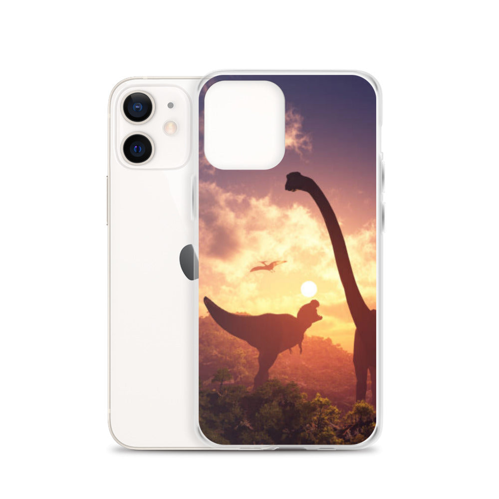 Jurassic Sunset - Dinosaur iPhone Case