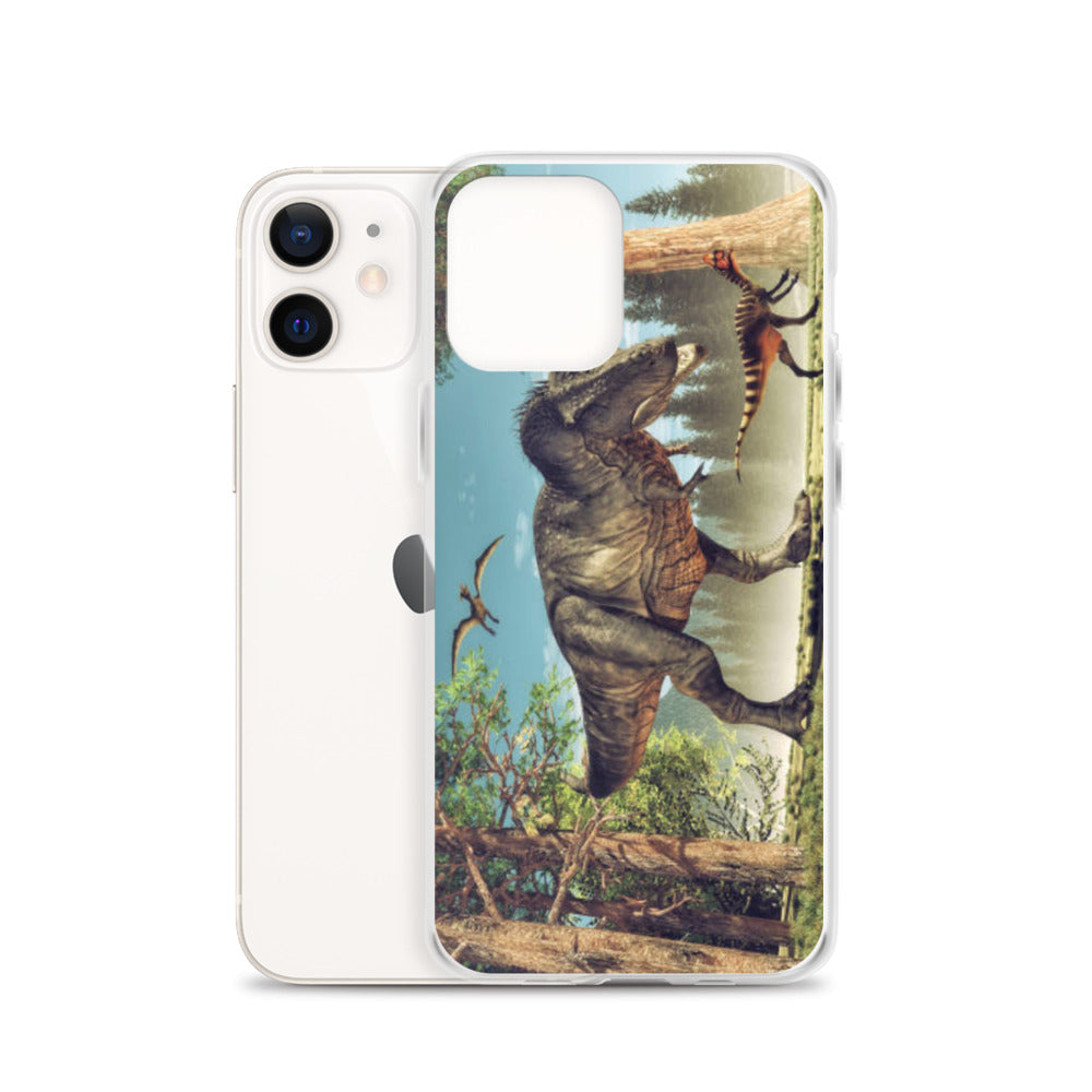 T-Rex Attack - Dinosaur iPhone Case