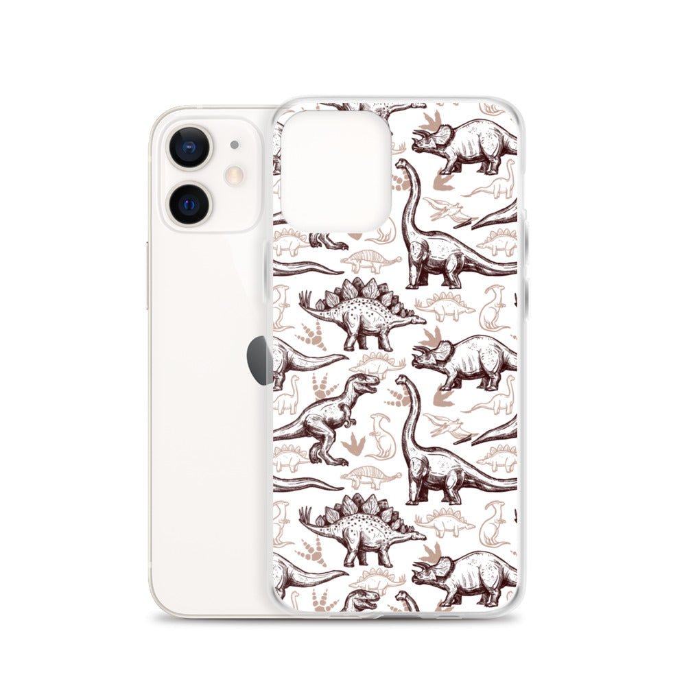 Jurassic Sketch - Dinosaur iPhone Case