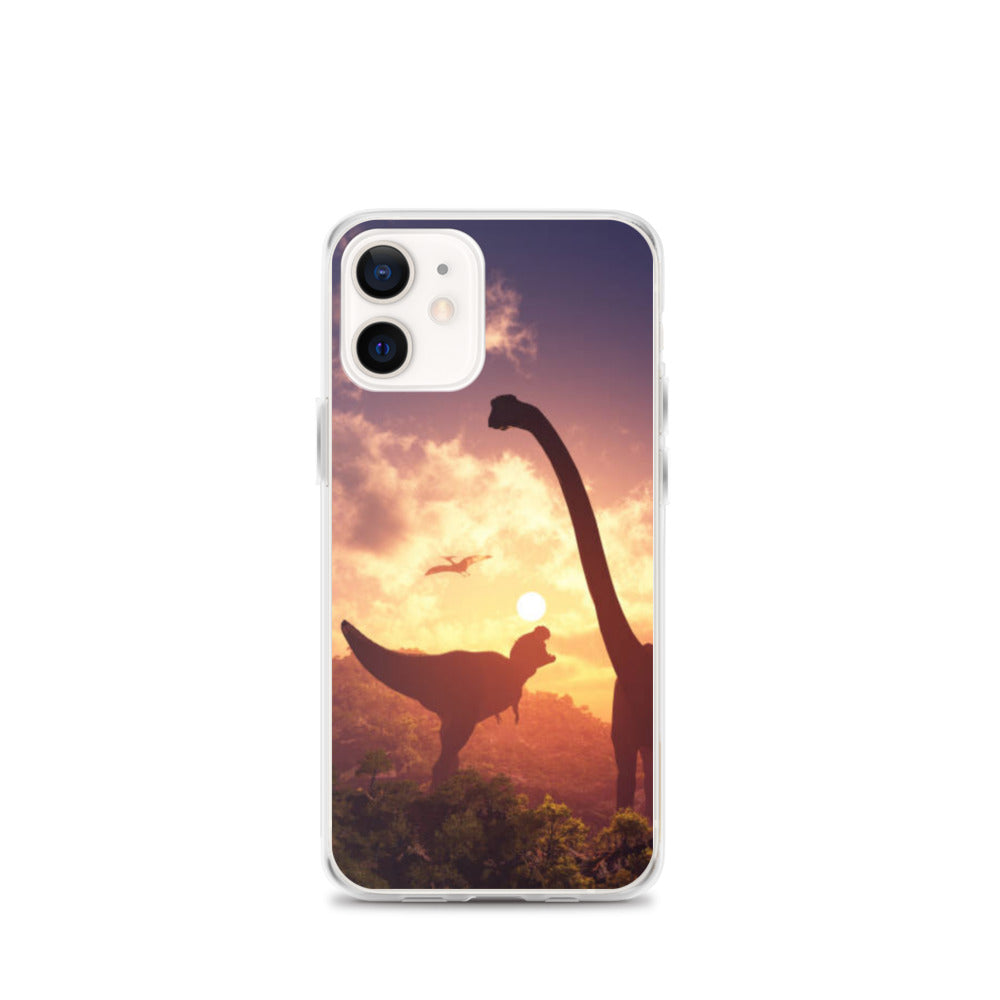 Jurassic Sunset - Dinosaur iPhone Case