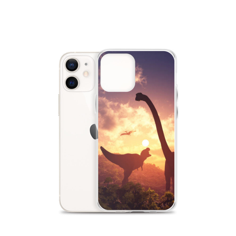 Jurassic Sunset - Dinosaur iPhone Case