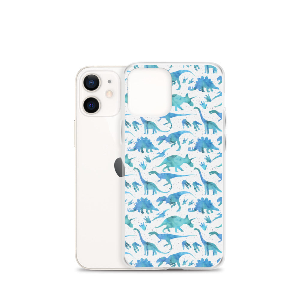 Watercolor Dinos - Dinosaur iPhone Case