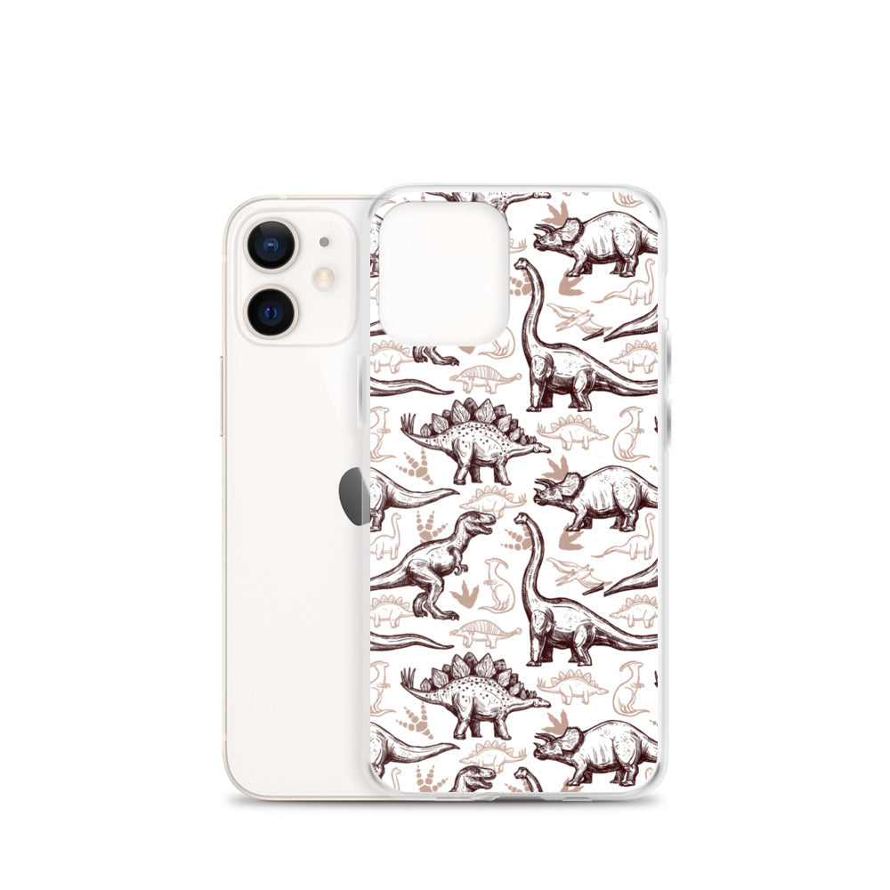 Jurassic Sketch - Dinosaur iPhone Case