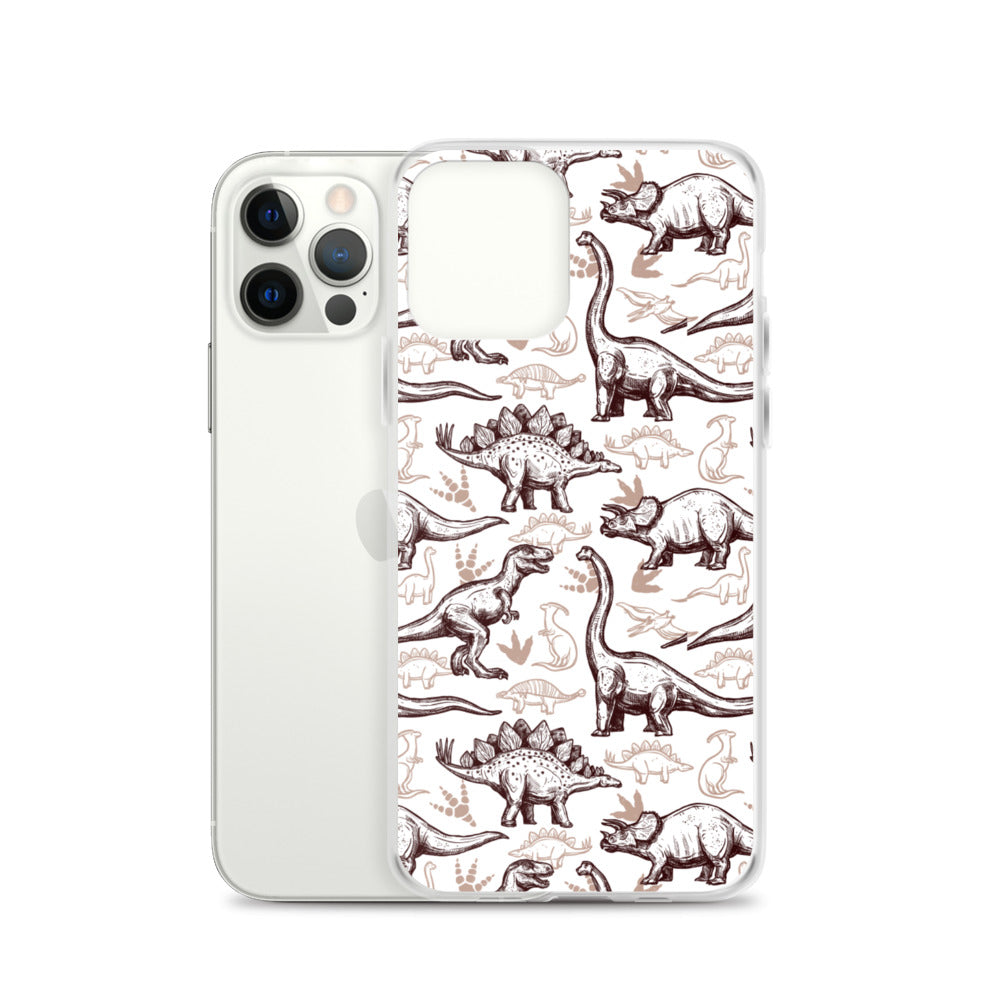 Jurassic Sketch - Dinosaur iPhone Case